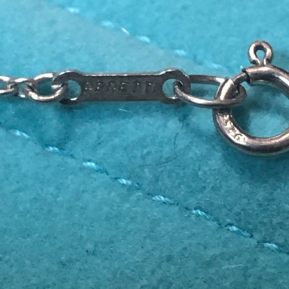 Tiffany & Co Sterling Silver Elsa Peretti Open Heart Pendant Necklace - Picture 4 of 6